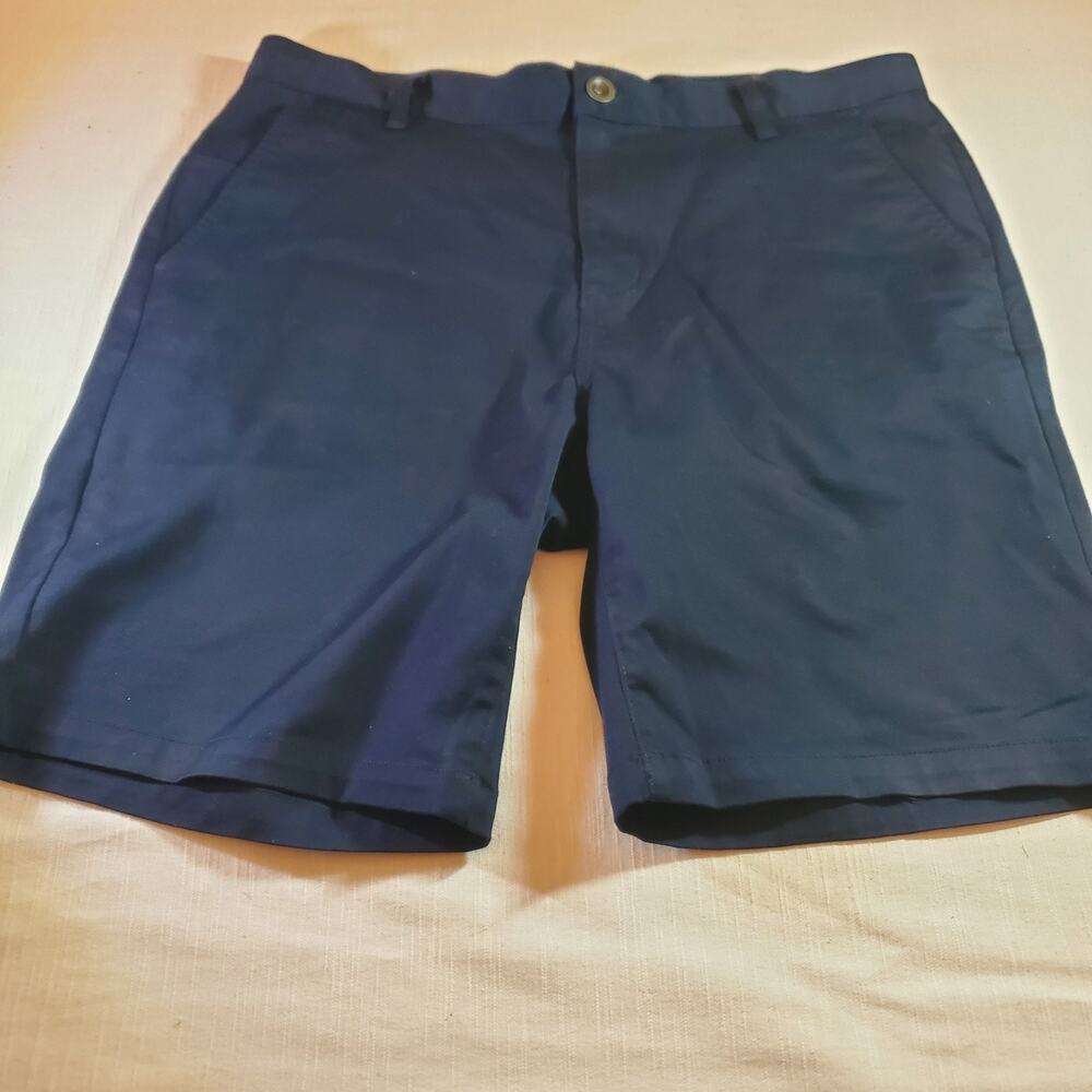 RVCA Mens Shorts Size 36 Blue Flat Front Chino Walk Shorts Casual 10 In Inseam